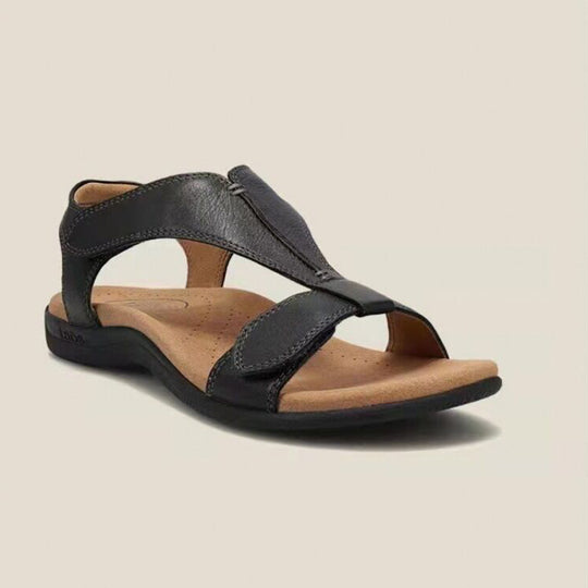 Damen Komfortable Zehentrenner-Sandalen mit verstellbaren Riemen EB