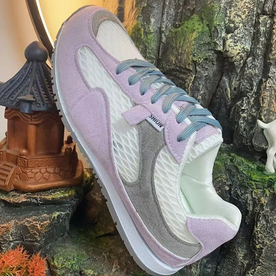 Damen Atmungsaktive Sneaker mit flexiblem Obermaterial und rutschfester Sohle EB