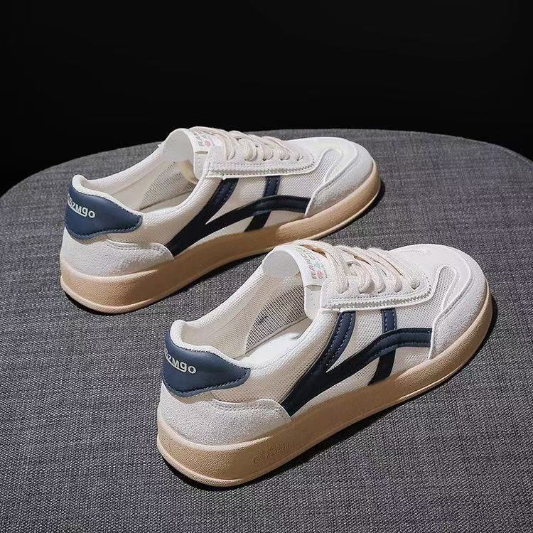 Damen Sneakers im lässigen Retro-Stil mit atmungsaktiven Mesh-Einsätzen und dämpfender Sohle EB