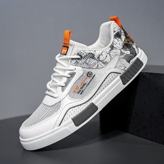 Damen Sportliche Sneakers mit grafischen Akzenten und atmungsaktivem Obermaterial EB