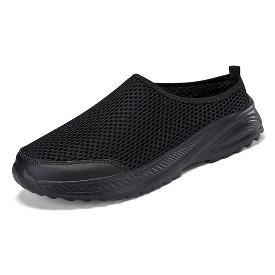 Damen Atmungsaktive Slip-On Freizeitschuhe mit flexiblem Gummiboden EB