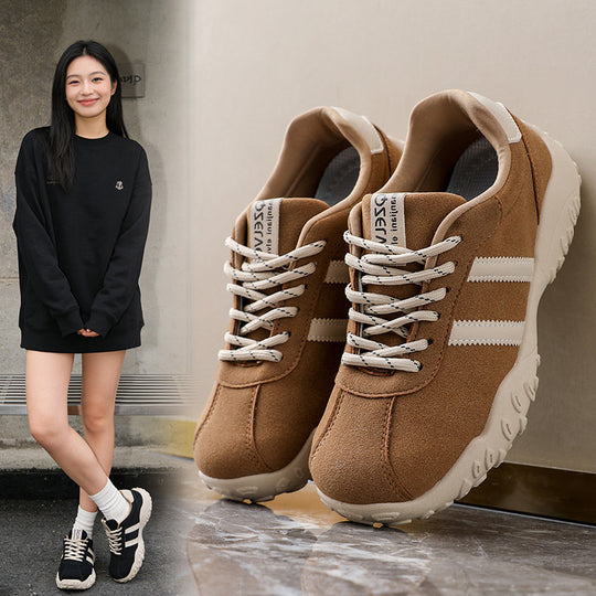 Damen sportliche Sneakers mit rutschfester Sohle und atmungsaktivem Obermaterial EB