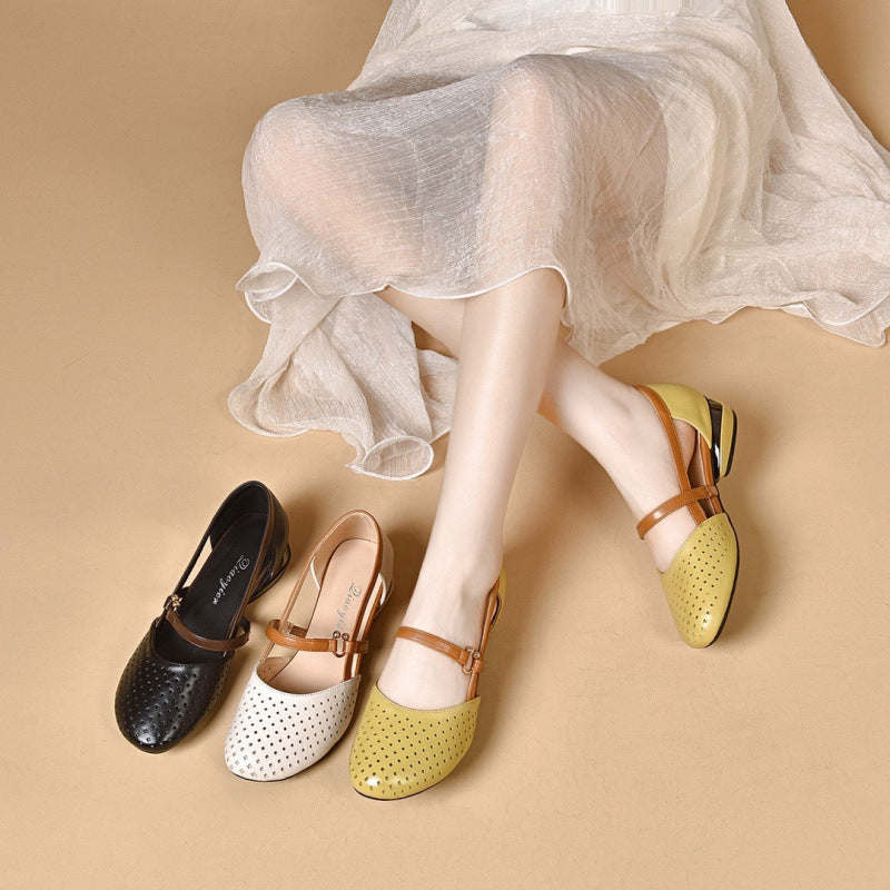 Damen Komfortable Ballerinas mit modischem Riemchen-Design EB