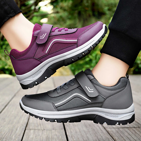 Damen Sportliche Outdoor-Sneakers mit robustem Sohlen-Design EB
