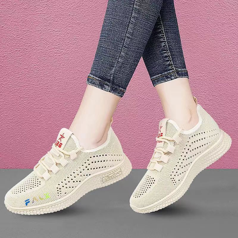 Damen Atmungsaktive Freizeitsneaker mit elastischen Einsätzen EB