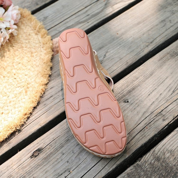 Damen Komfortable und luftige Sandalen mit geflochtenem Riemendesign EB