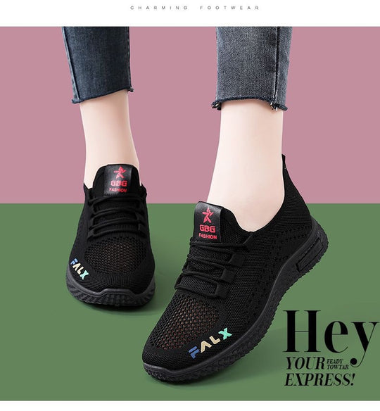Damen Atmungsaktive Freizeit Sneakers mit flexibler Sohle EB