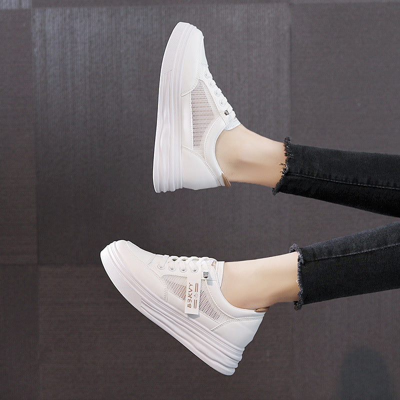 Damen Komfortable Sneaker mit atmungsaktivem Netz-Obermaterial und flexiblem Design EB