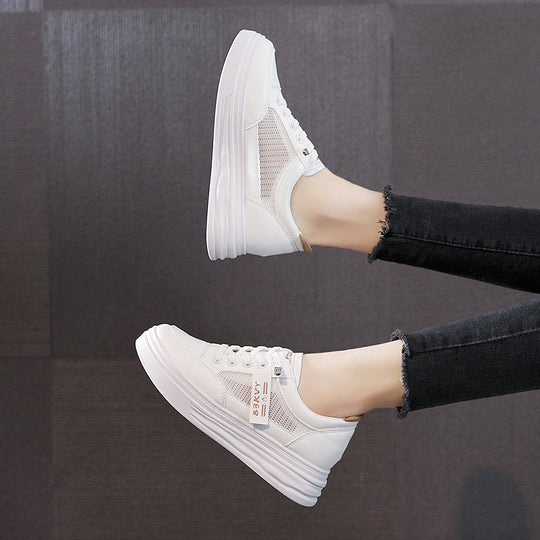 Damen Komfortable Sneaker mit atmungsaktivem Netz-Obermaterial und flexiblem Design EB