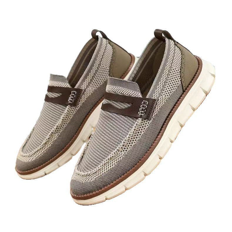 Damen Freizeitliche Slip-On Sneakers mit atmungsaktivem Design EB