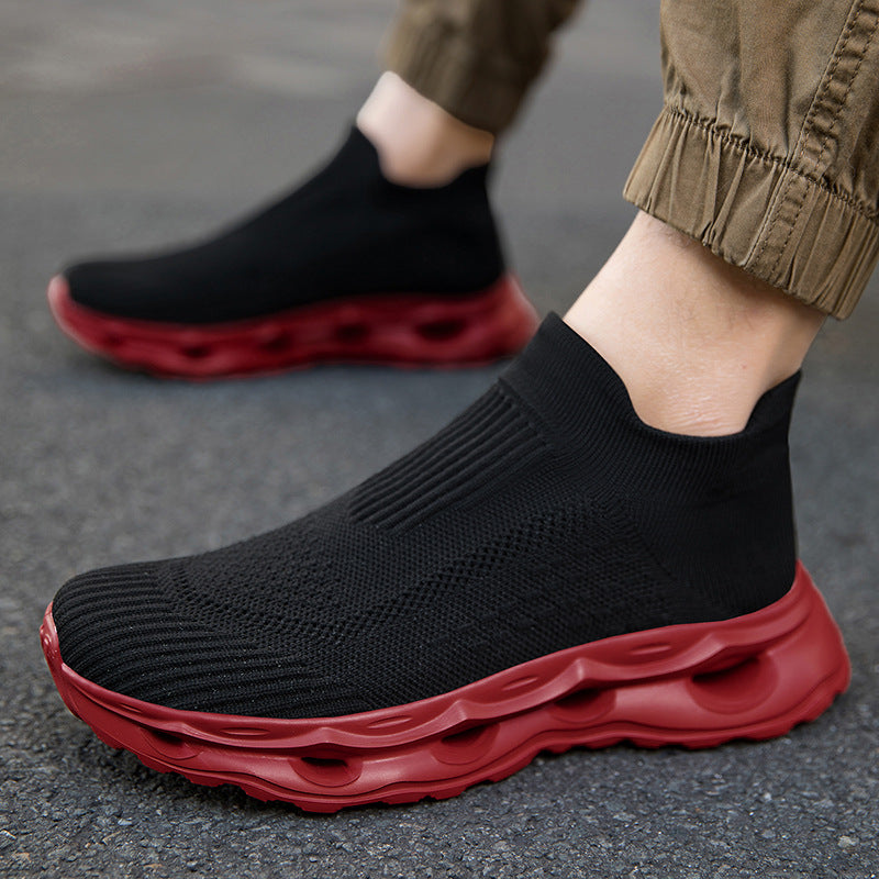 Damen Hochentwickelte Sportliche Sneakers mit elastischem Strickoberteil und dämpfender Sohle EB