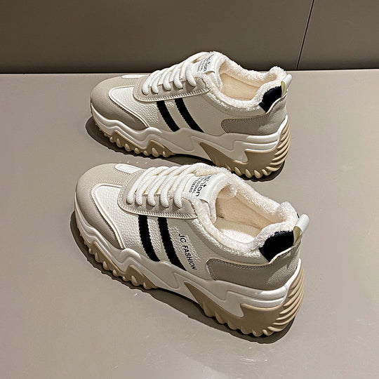Damen modische Sneakers mit atmungsaktivem Mesh-Obermaterial und dämpfender Laufsohle EB