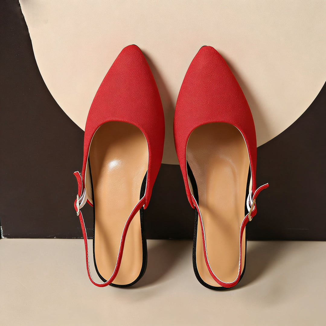 Damen Elegante Slingback-Pumps mit modischem Ketten-Detail EB