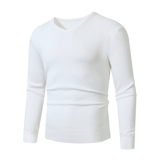 Herren V-Ausschnitt Pullover aus hochwertiger Baumwolle EB