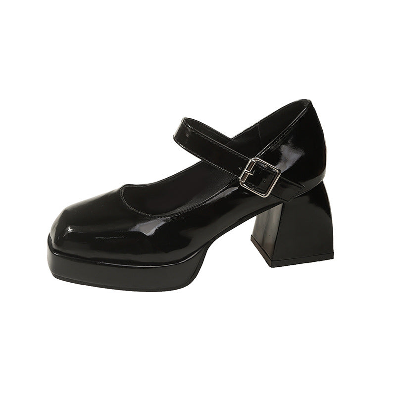 Damen elegante Plateau-Pumps mit Perlen-Detail EB
