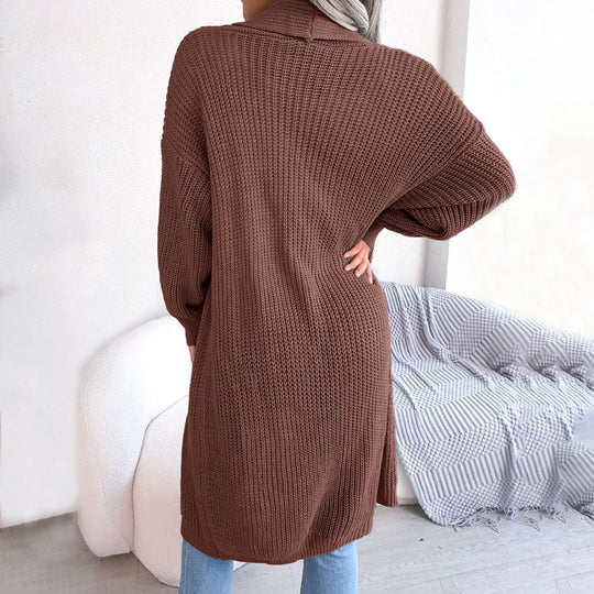 EB | Einfarbige Strickjacke für Elegante Outfits