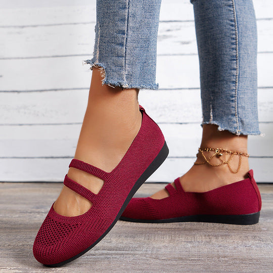 Atmungsaktive Mesh flache Schuhe EB