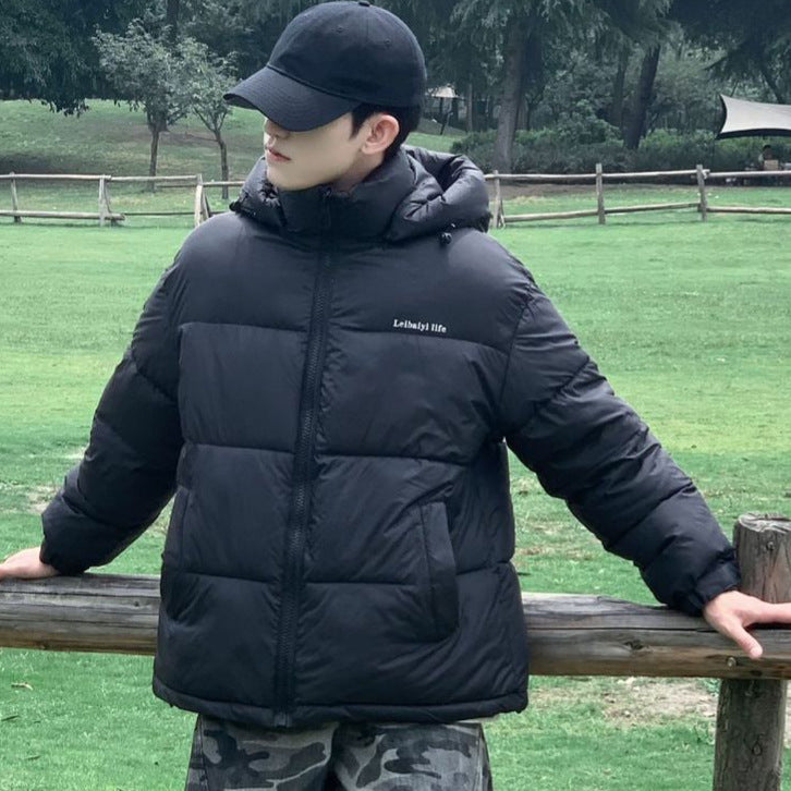 Damen Thermoisolierte Pufferjacke mit verstellbarer Kapuze und seitlichen Taschen EB
