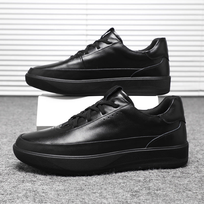 Damen Modische Sneakers aus hochwertigem Leder mit dämpfender Sohle EB