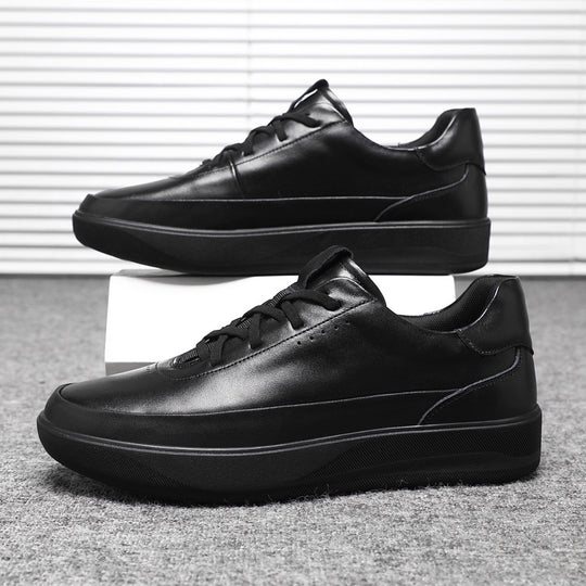 Damen Modische Sneakers aus hochwertigem Leder mit dämpfender Sohle EB
