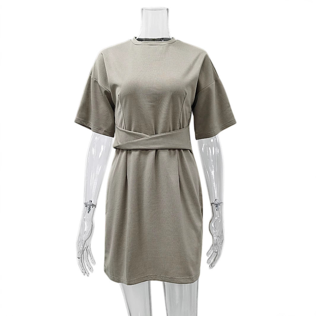 Damen sportliches Freizeitleben mit innovativem Wickeldetail EB