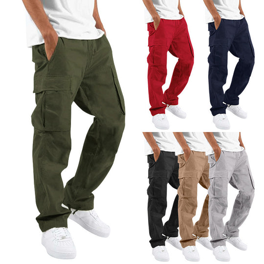 Herren Cargo-Hose mit praktischen Seitentaschen und elastischem Bund EB