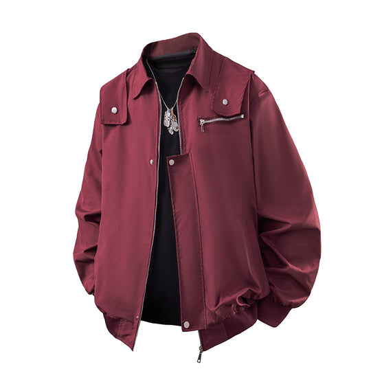 Men's  technical lightweight water-resistant bomber jacket with zip chest pocket EB