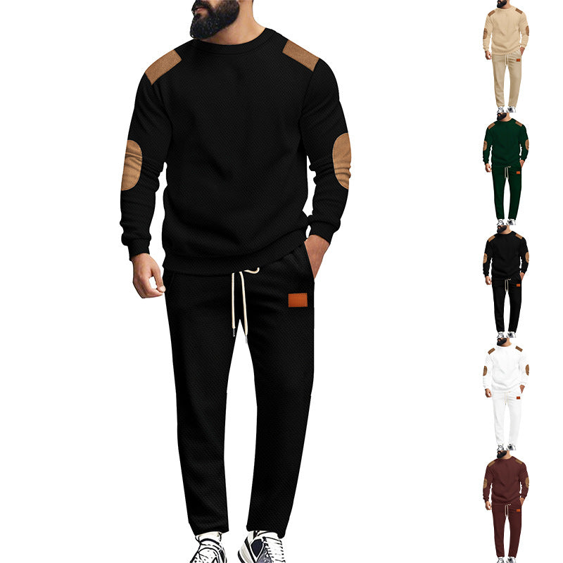 Herren modisches Sportanzug Set mit elastischem Bund und praktischen Taschen EB
