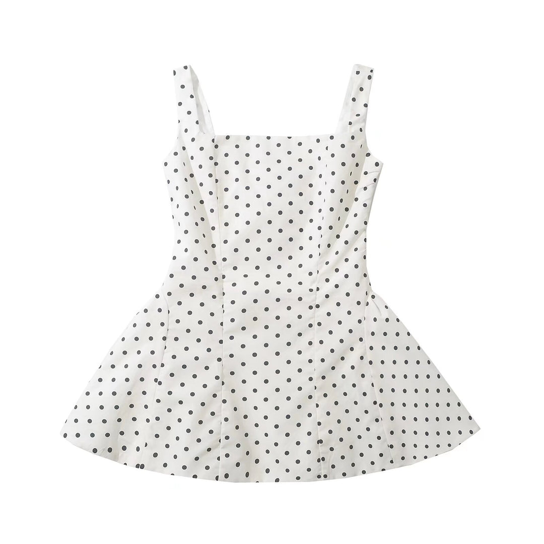 Damen Kurzkleid mit verspieltem Punkte-Muster und elegantem Schnitt EB