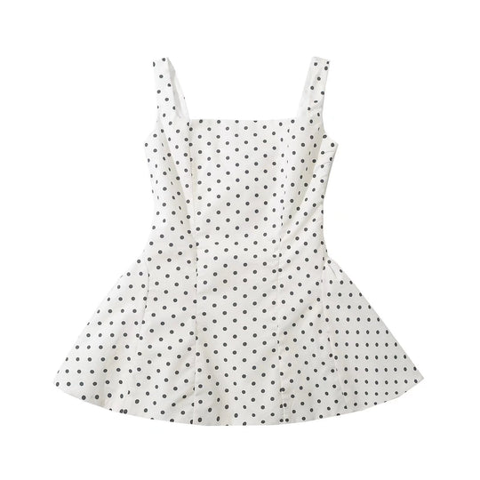 Damen Kurzkleid mit verspieltem Punkte-Muster und elegantem Schnitt EB
