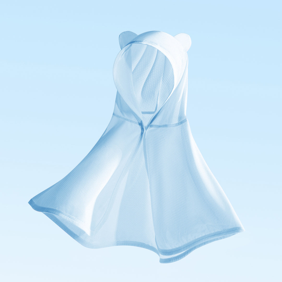 Unisex nan Kapuzensweat-Infant-Mesh-Schwimmponcho mit Bärenohren EB