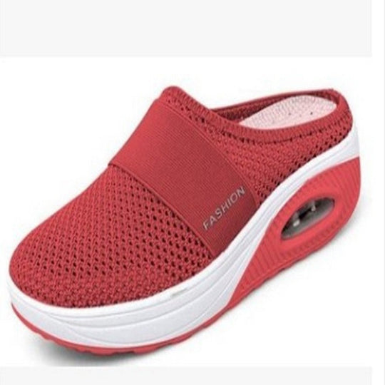 Damen Komfortable Wellness-Mules mit atmungsaktiver Mesh-Oberfläche EB