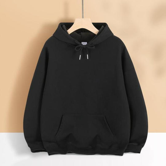 Damen nan oversized Kapuzenpulloverkleid mit Kängurutasche, verlängerter Silhouette und weichem French-Terry EB