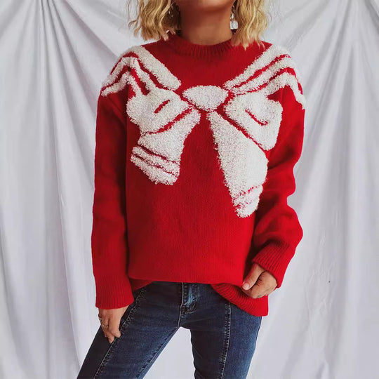 Damen Strickpullover mit festlichem Design und weichem Material EB
