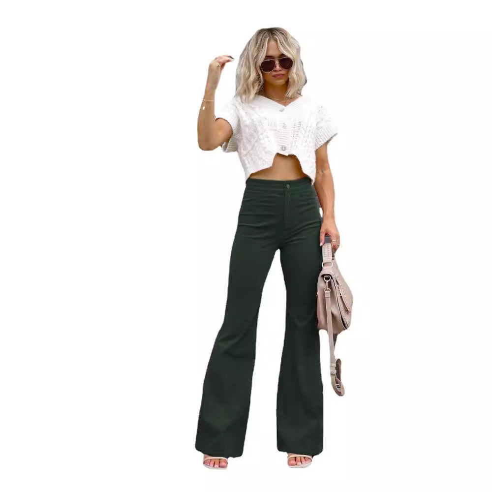 Damen Flared Jeans mit hohem Bund und figurformendem Schnitt EB
