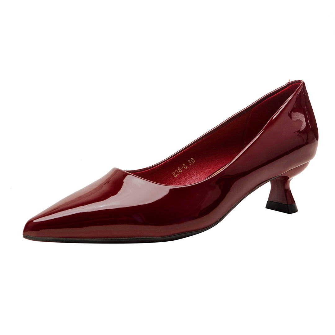 Damen elegante Pumps mit stilvollem Kittelsabsatz EB