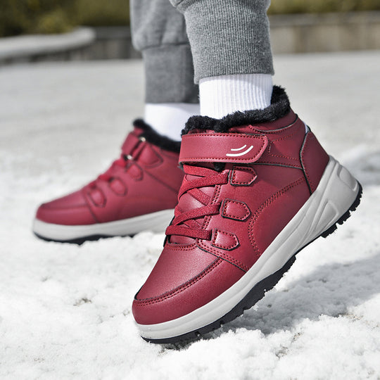 Damen isolierte Outdoor-Wanderschuhe mit rutschfester Sohle und verstellbarem Klettverschluss EB