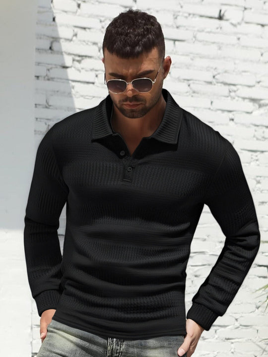 Herren Langarm Poloshirt EB