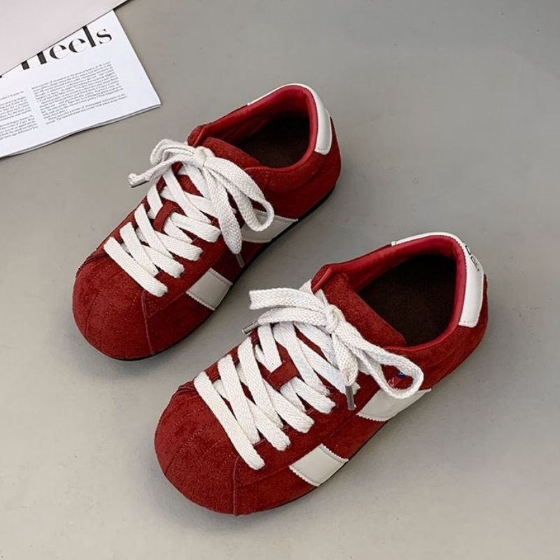 Damen Komfortable Sneaker aus hochwertigem Wildleder mit klassischem Design EB