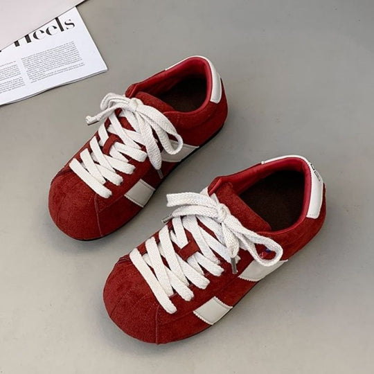 Damen Komfortable Sneaker aus hochwertigem Wildleder mit klassischem Design EB