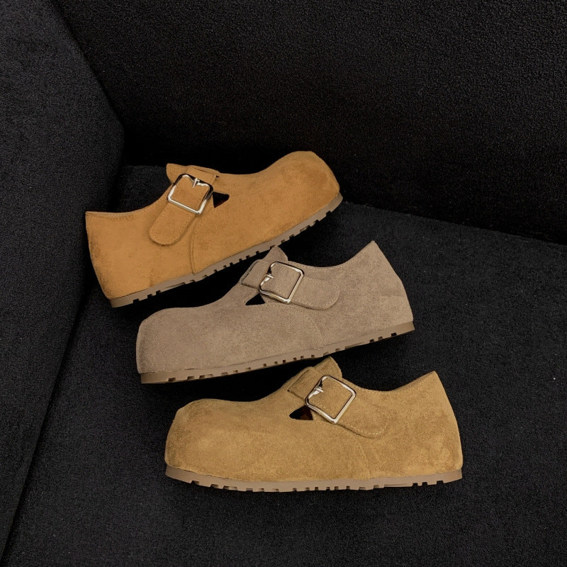 Damen Clogs mit elegantem Schnallenverschluss und weichem Obermaterial EB