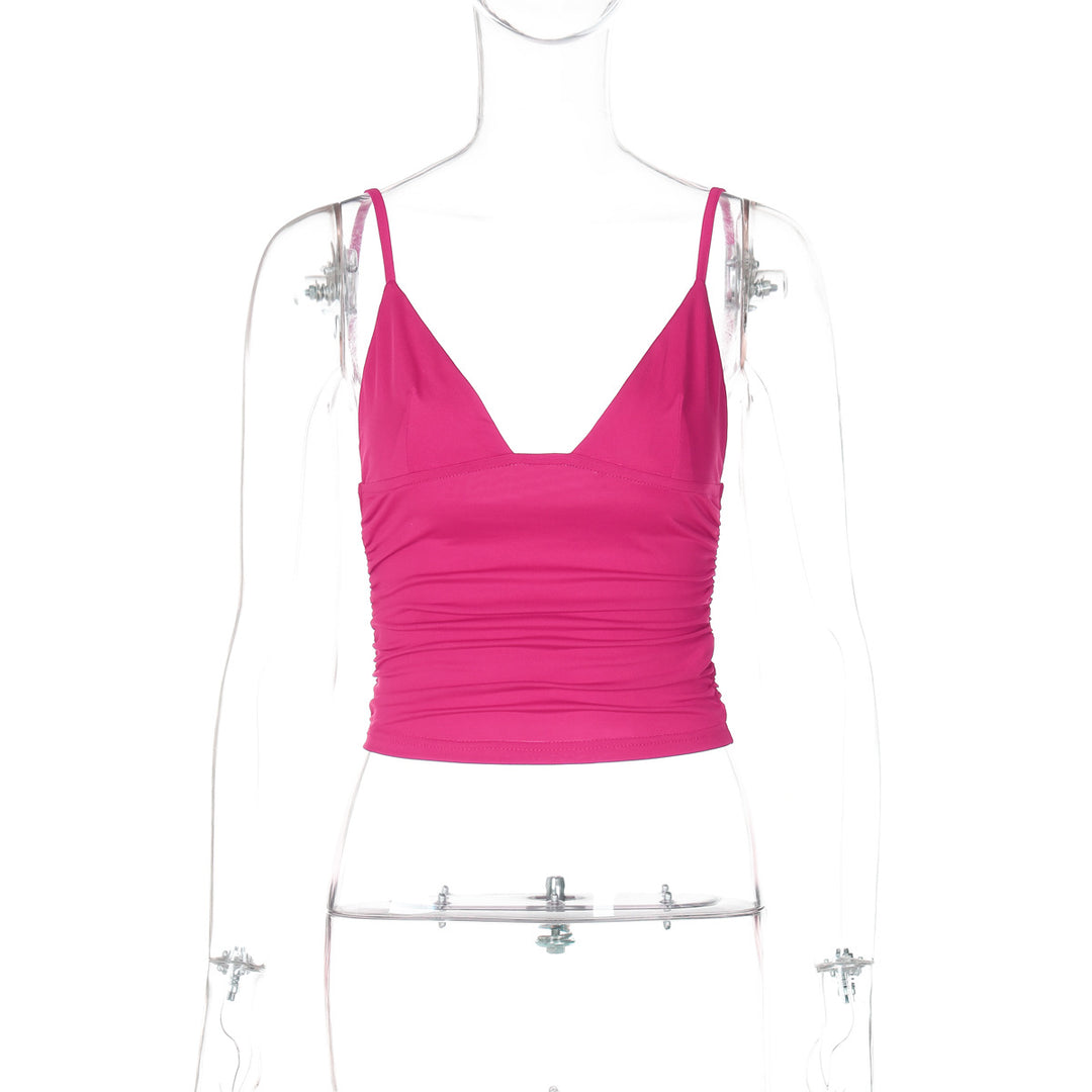 Damen Crop-Top mit asymmetrischem Schnitt und figurbetonter Silhouette EB