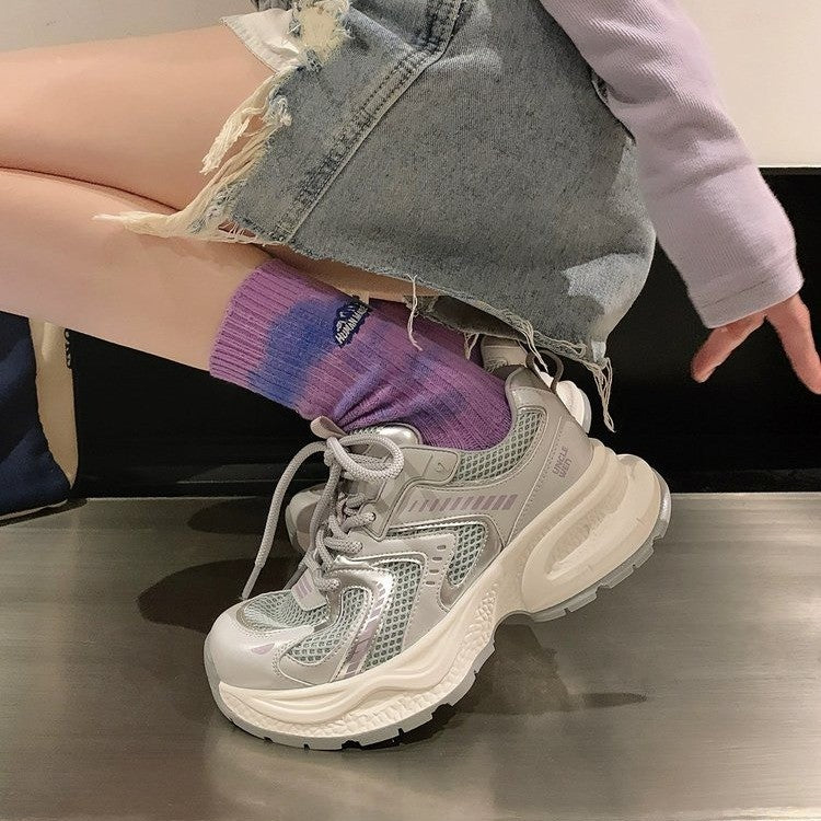 Damen Laufende Sneakers mit atmungsaktivem Mesh-Obermaterial und stabiler Dämpfung EB