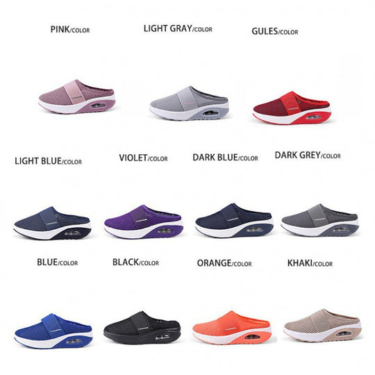 Damen Atmungsaktive Clogs mit dämpfender Sohle und flexibler Passform EB