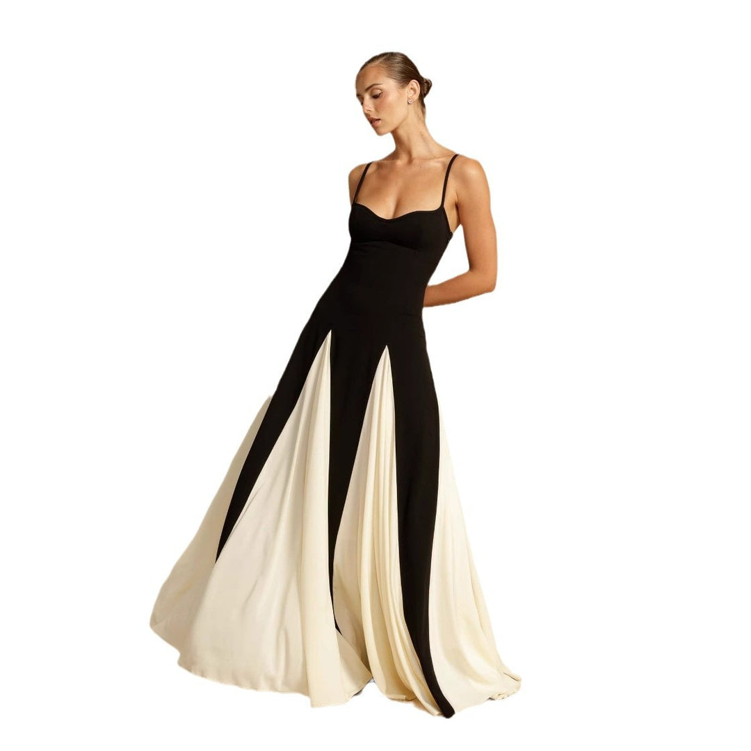 Damen Elegantes Abendkleid mit asymmetrischem Saum und feinen Rüschen EB