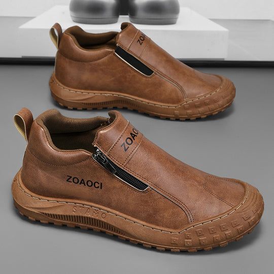 Damen Stiefeletten mit seitlichem Reißverschluss und rutschfester Sohle EB