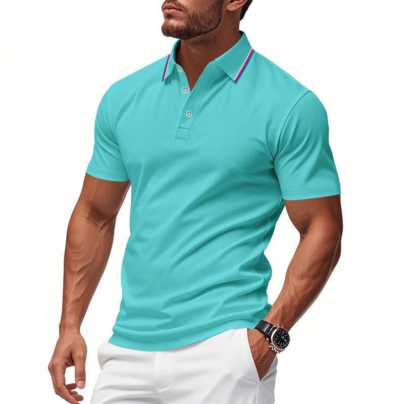 Herren Poloshirt mit modernem Kragen und feuchtigkeitsregulierender Technologie EB