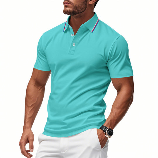 Herren Poloshirt mit modernem Kragen und feuchtigkeitsregulierender Technologie EB