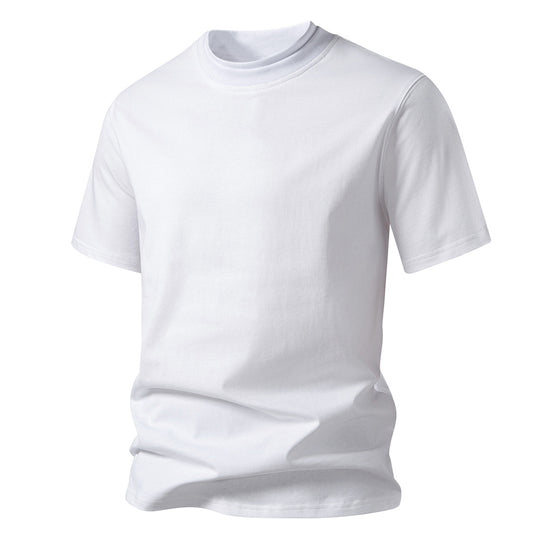Herren Rundhalsshirt aus hochwertiger Baumwolle mit minimalistischem Design EB