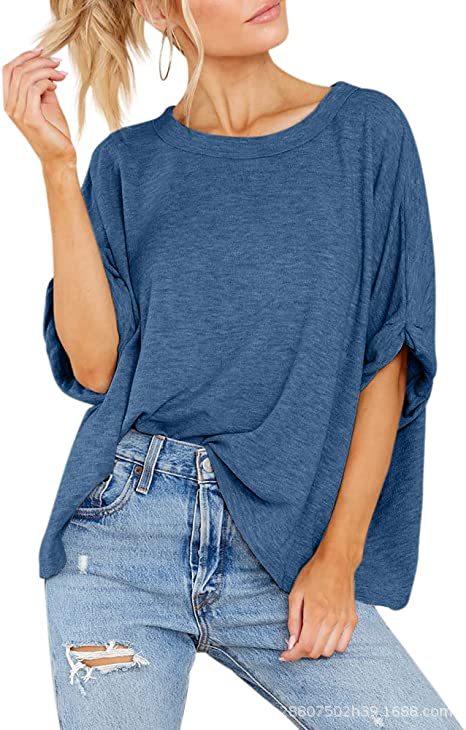 Damen lässiges Oversized T-Shirt EB